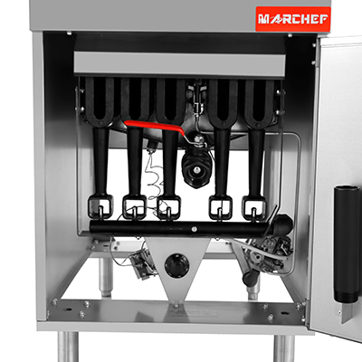 mgf5 5 burner commercial gas fryer
