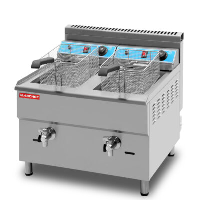 gf 182 commercial double basket gas fryer
