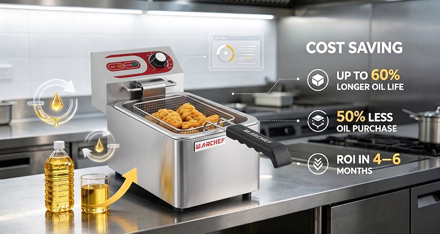 Built-in Filtration Fryer ROI Built-in filtration fryer ROI